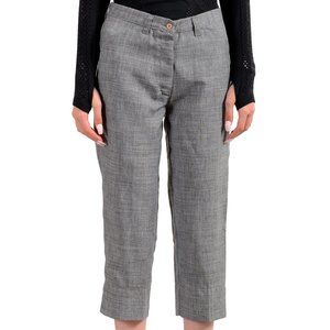 Take-Two Women's Gray Capri Cropped Pants